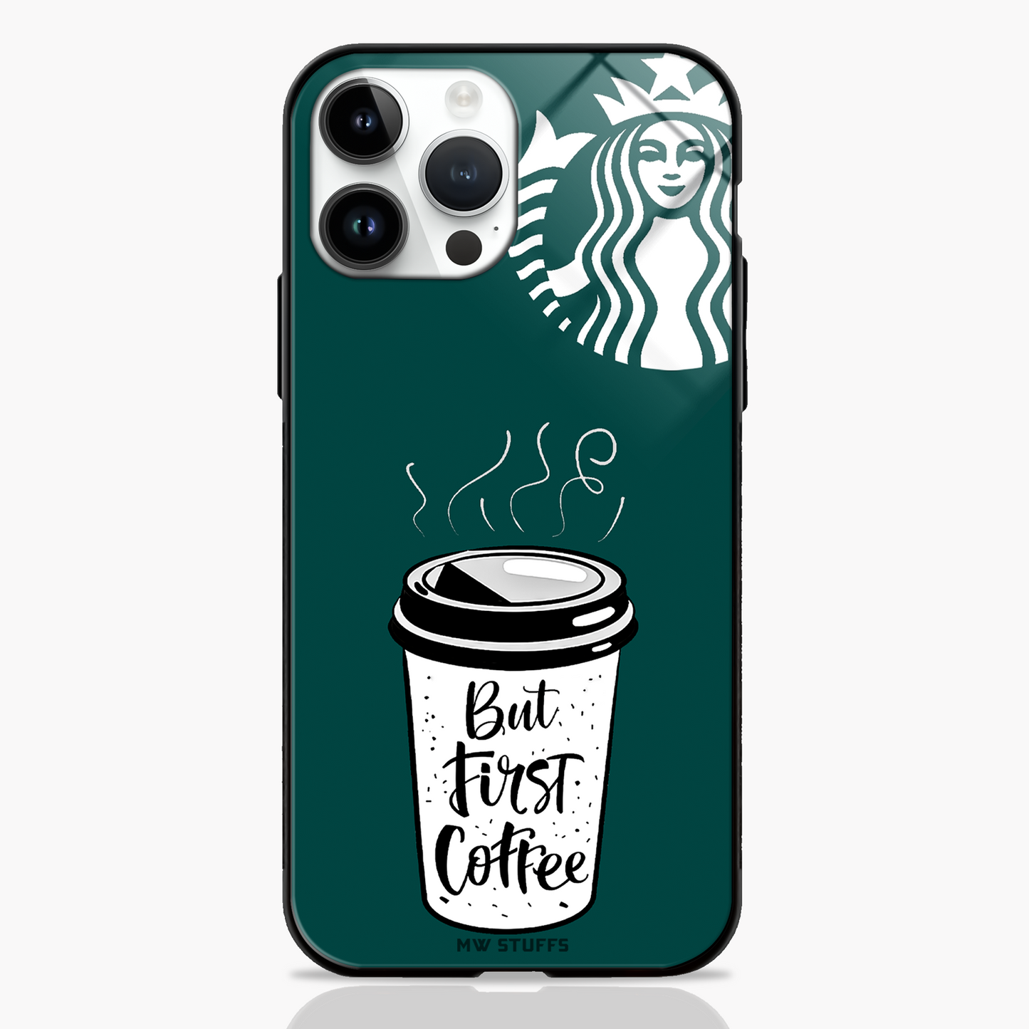 Starbucks Everyday Quote Design Glass Case - - MW Stuffs -