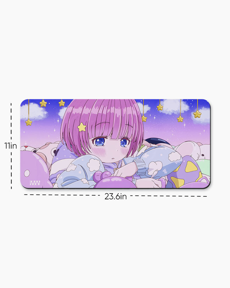 Starry Dreamscape Cozy Anime Haven Deskmat