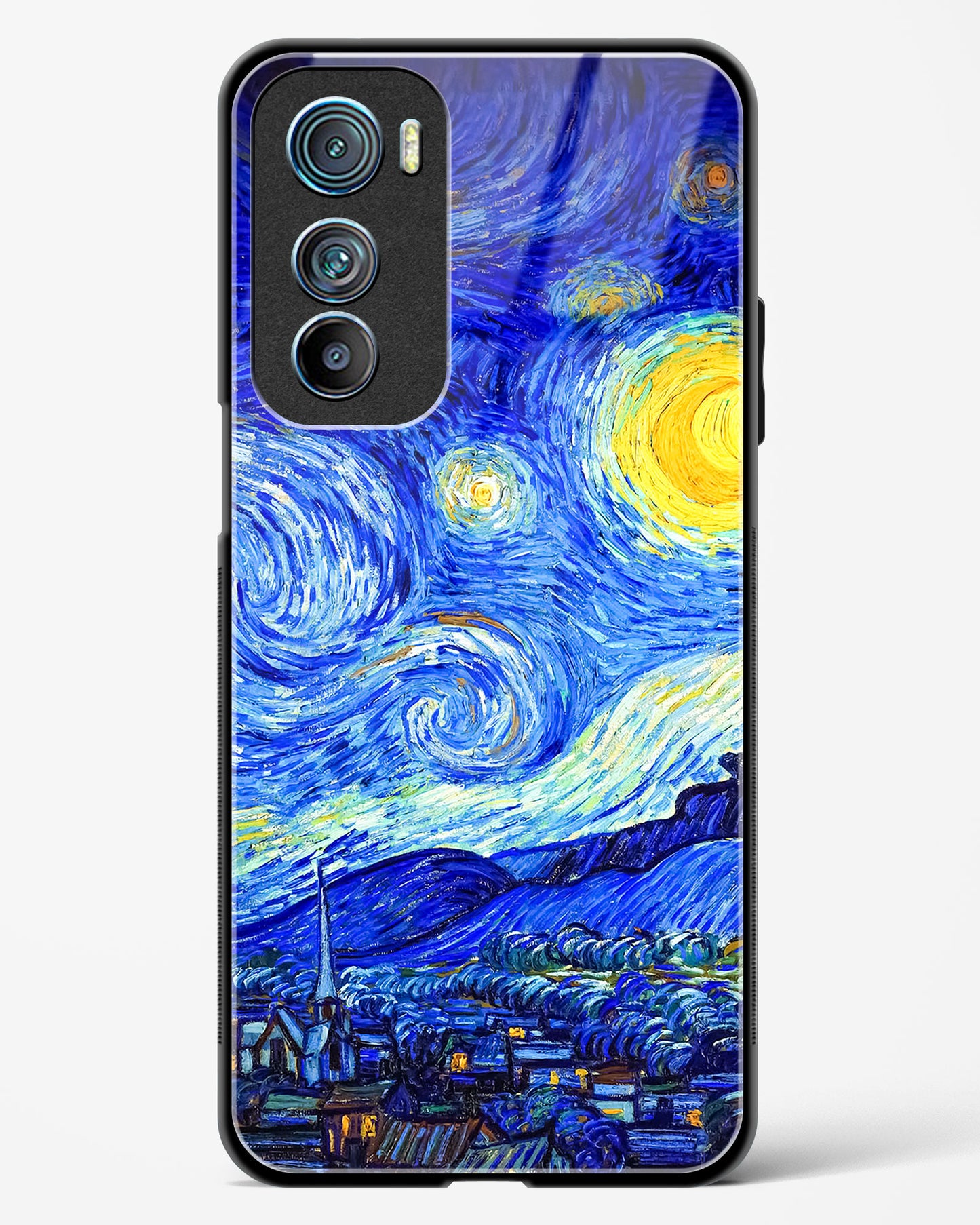 Starry Night Art Glass Phone Case-Motorola Edge 30