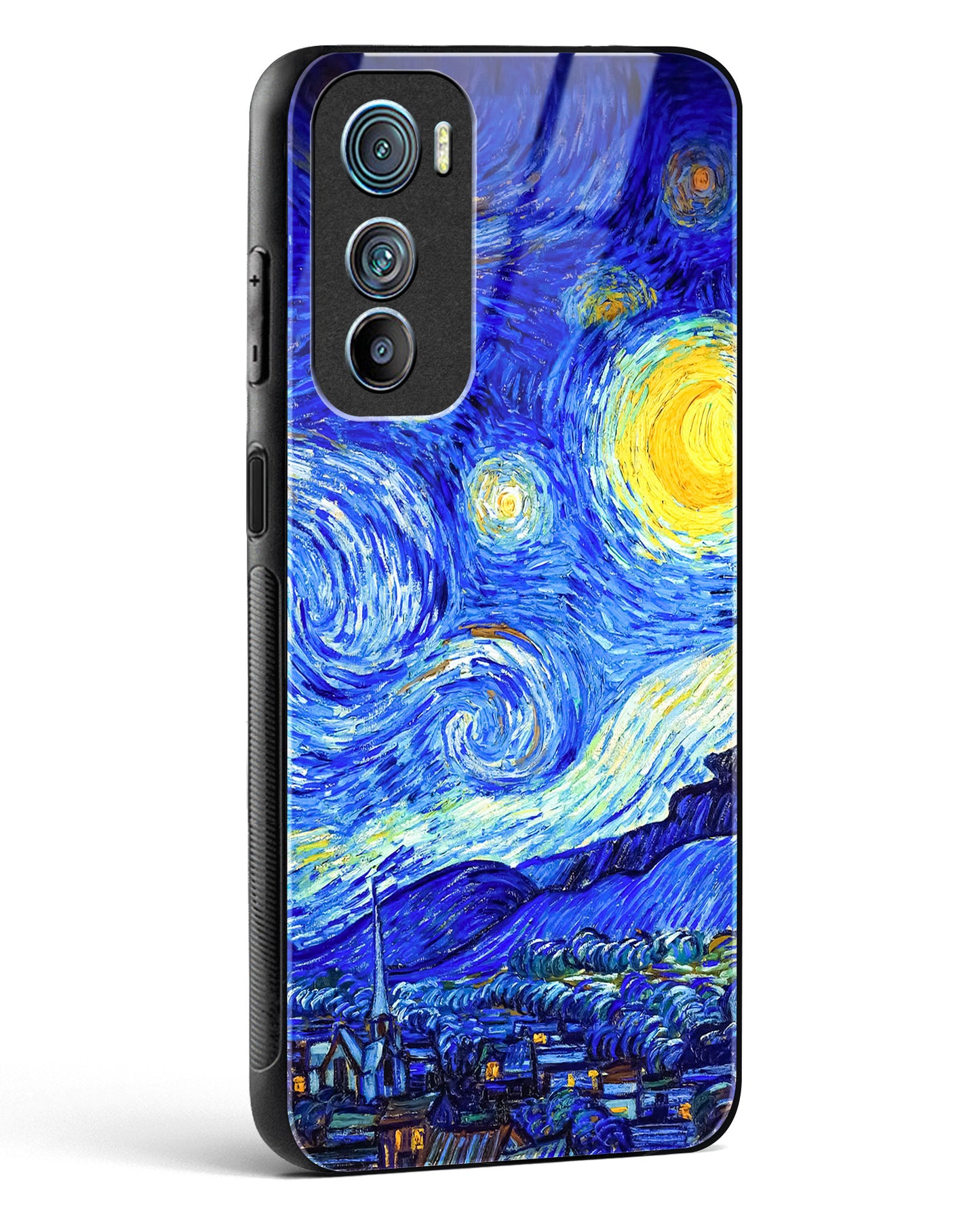 Starry Night Art Glass Phone Case-Motorola Edge 30