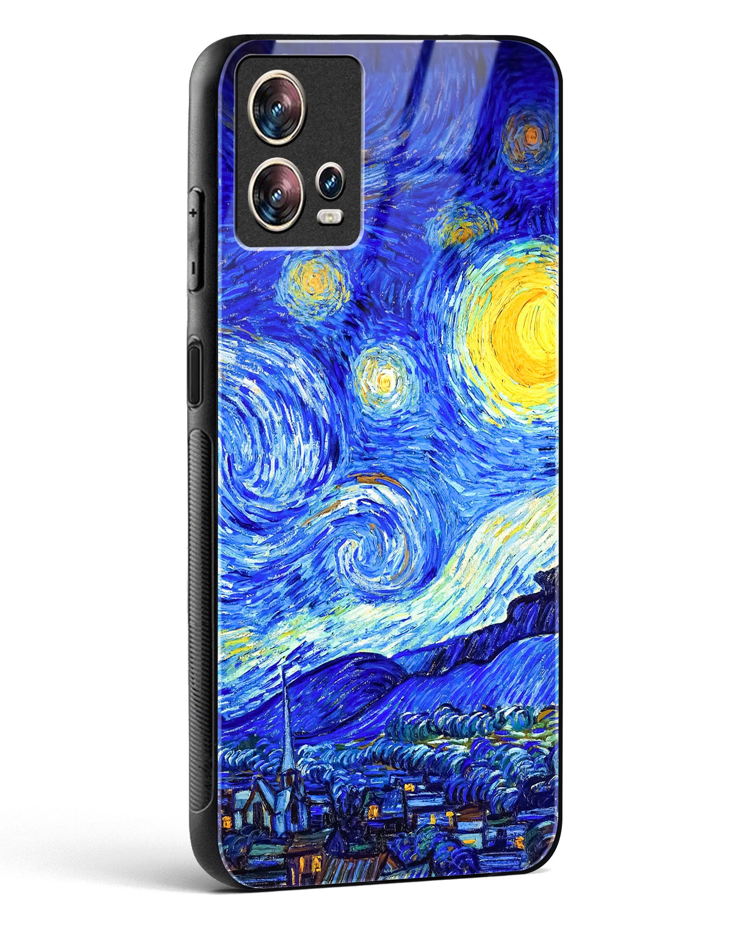 Starry Night Art Glass Phone Case-Motorola Edge 30 Fusion