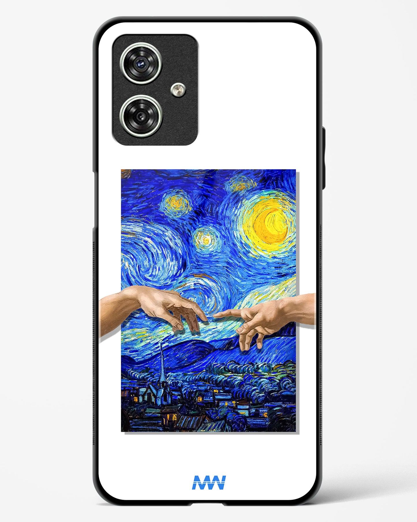 Starry Night Van Gogh Glass Phone Case-Moto G54 5G