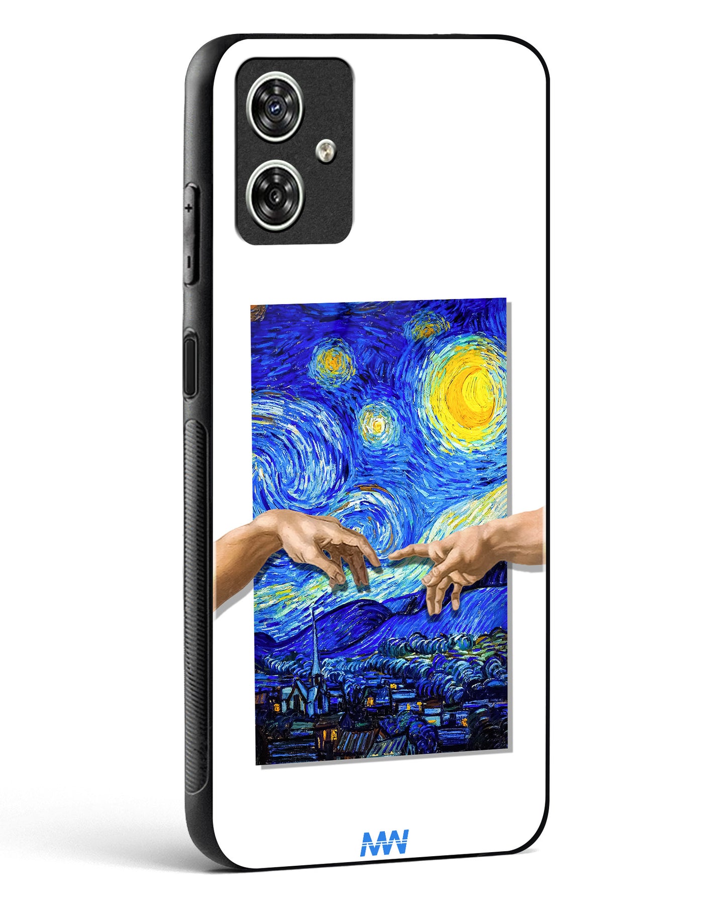 Starry Night Van Gogh Glass Phone Case-Moto G54 5G