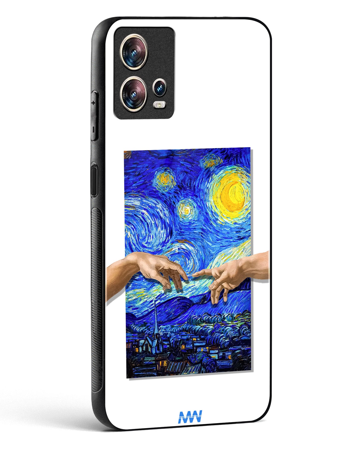 Starry Night Van Gogh Glass Phone Case-Motorola Edge 30 Fusion