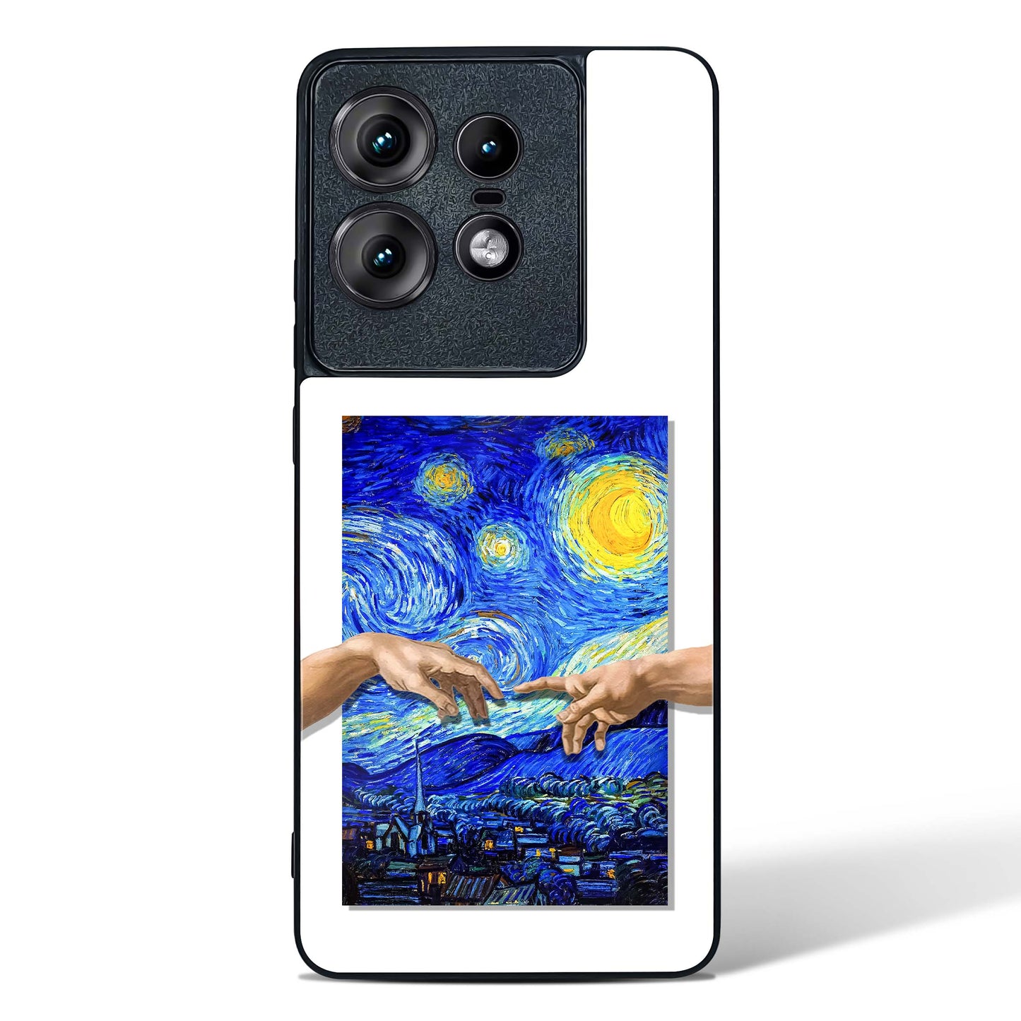 Starry Night Van Gogh Glass Phone Case-Motorola Edge 50 Pro