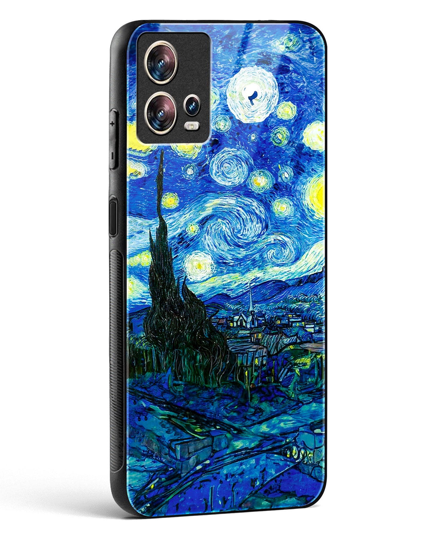 Starry Night Van Gogh's Glass Phone Case-Motorola Edge 30 Fusion