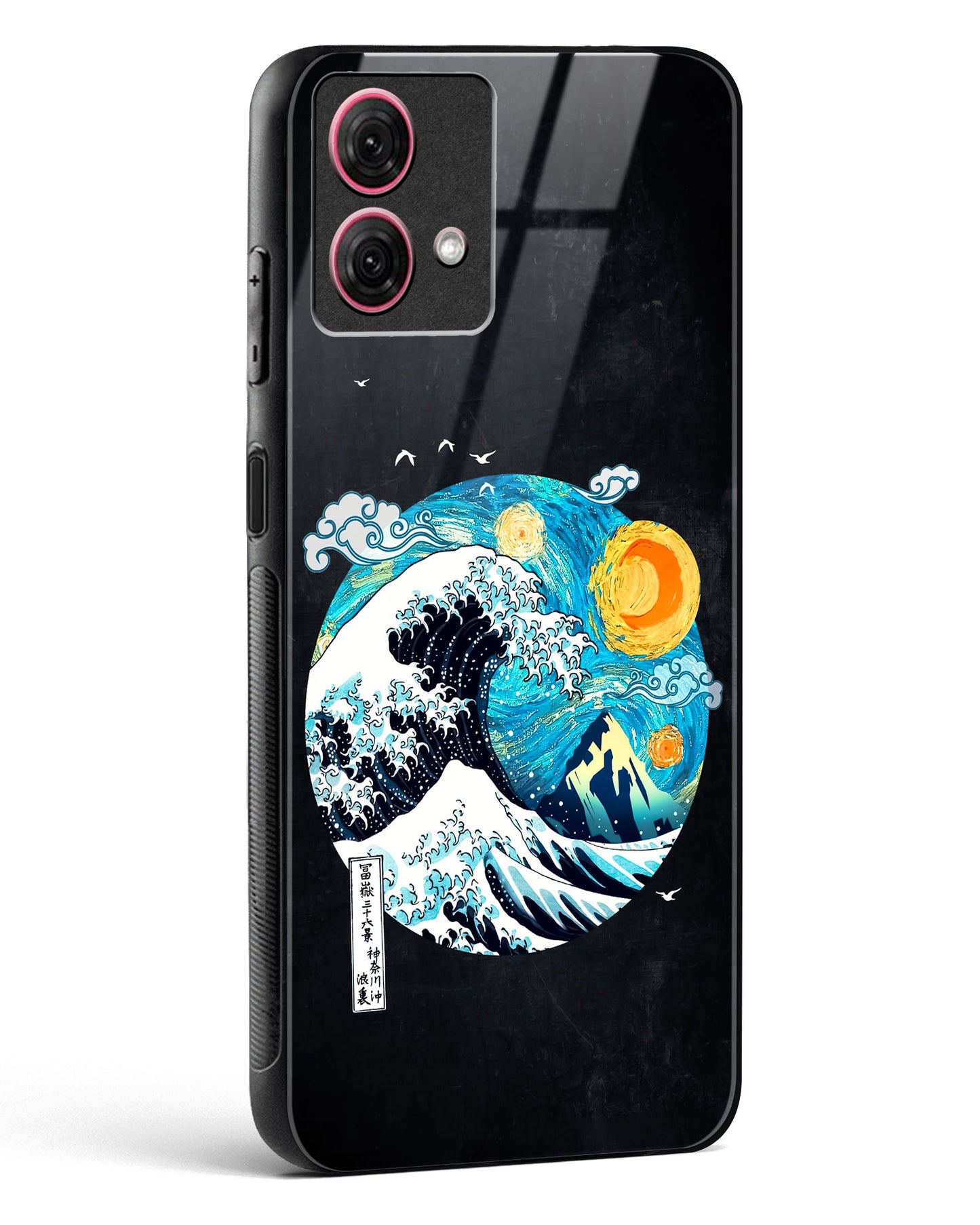 Starry Wave Glass Phone Case-Moto G84 5G