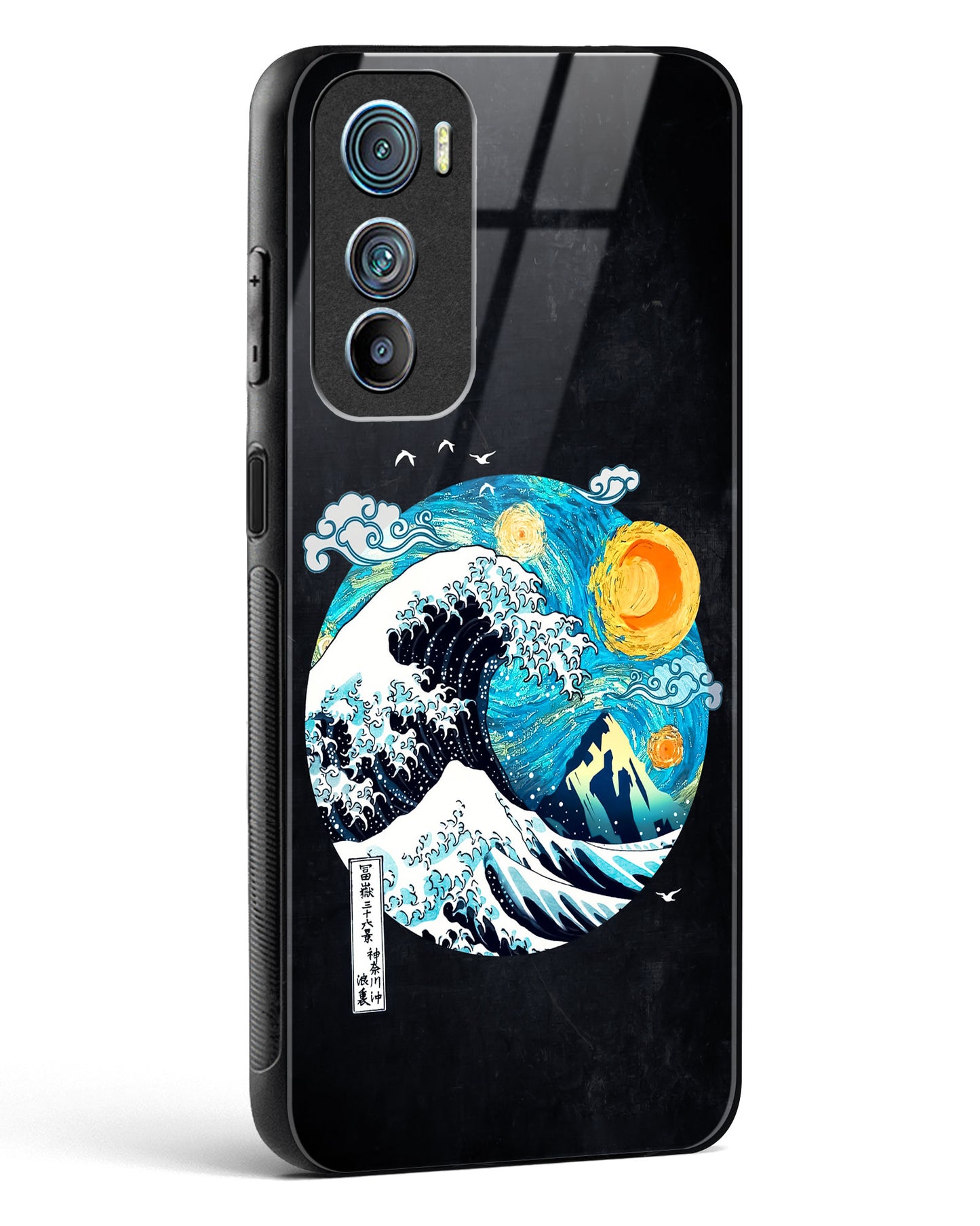 Starry Wave Glass Phone Case-Motorola Edge 30