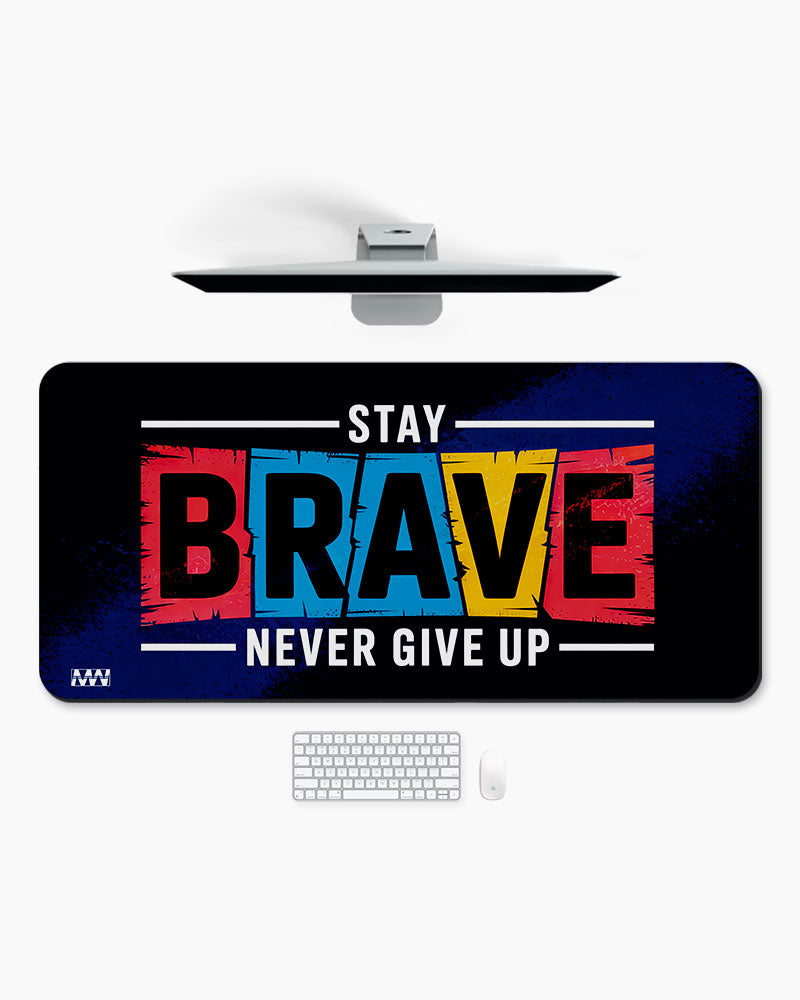 Stay Brave The Power Pad Deskmat