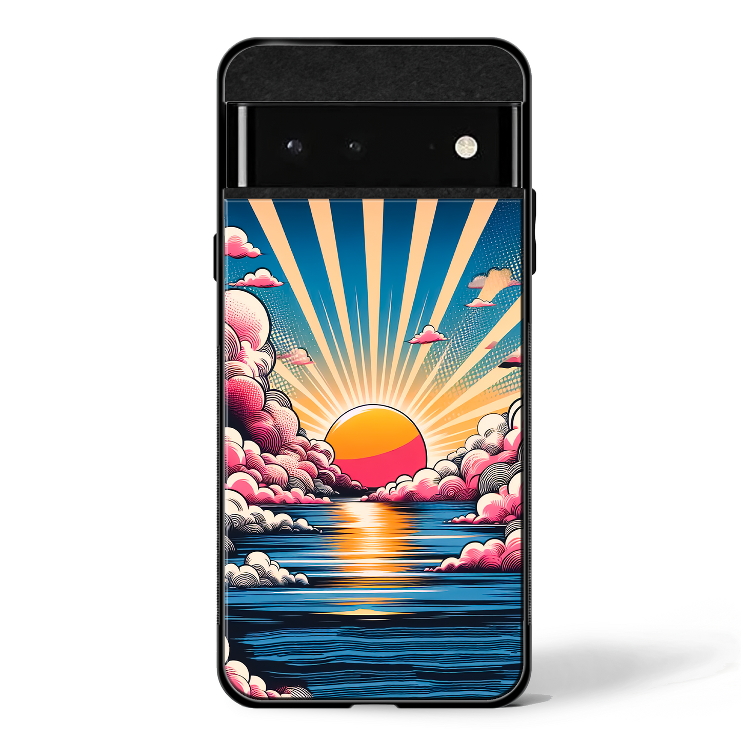 Sunrise Illustration Google Pixel Glass Cases