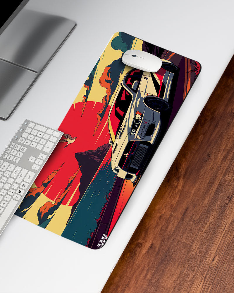Sunset Drift Desk Mat