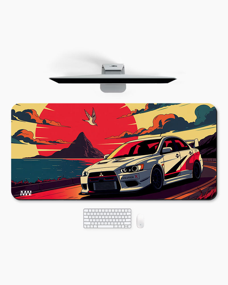 Sunset Drift Desk Mat