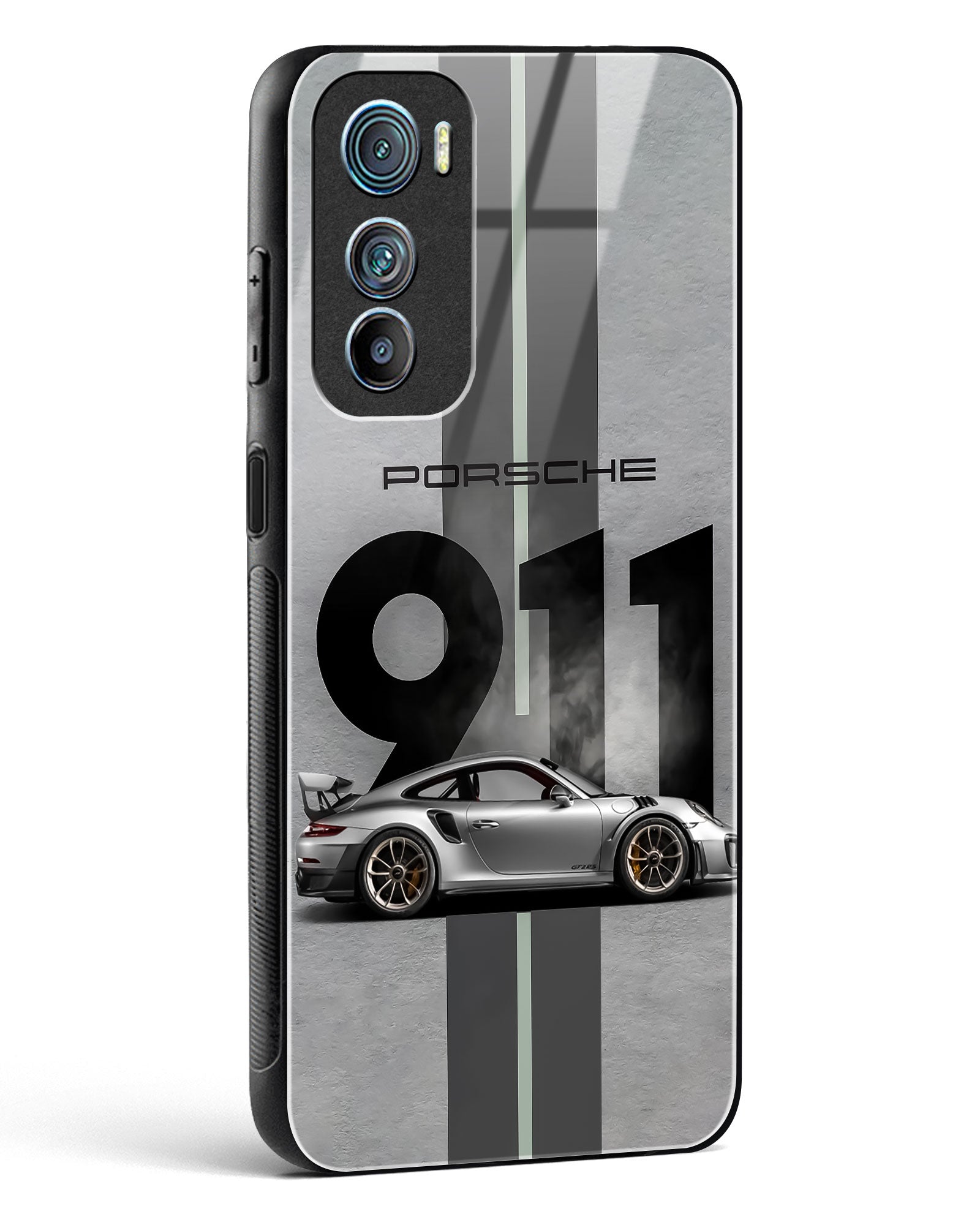 Super Car 911 Glass Phone Case-Motorola Edge 30
