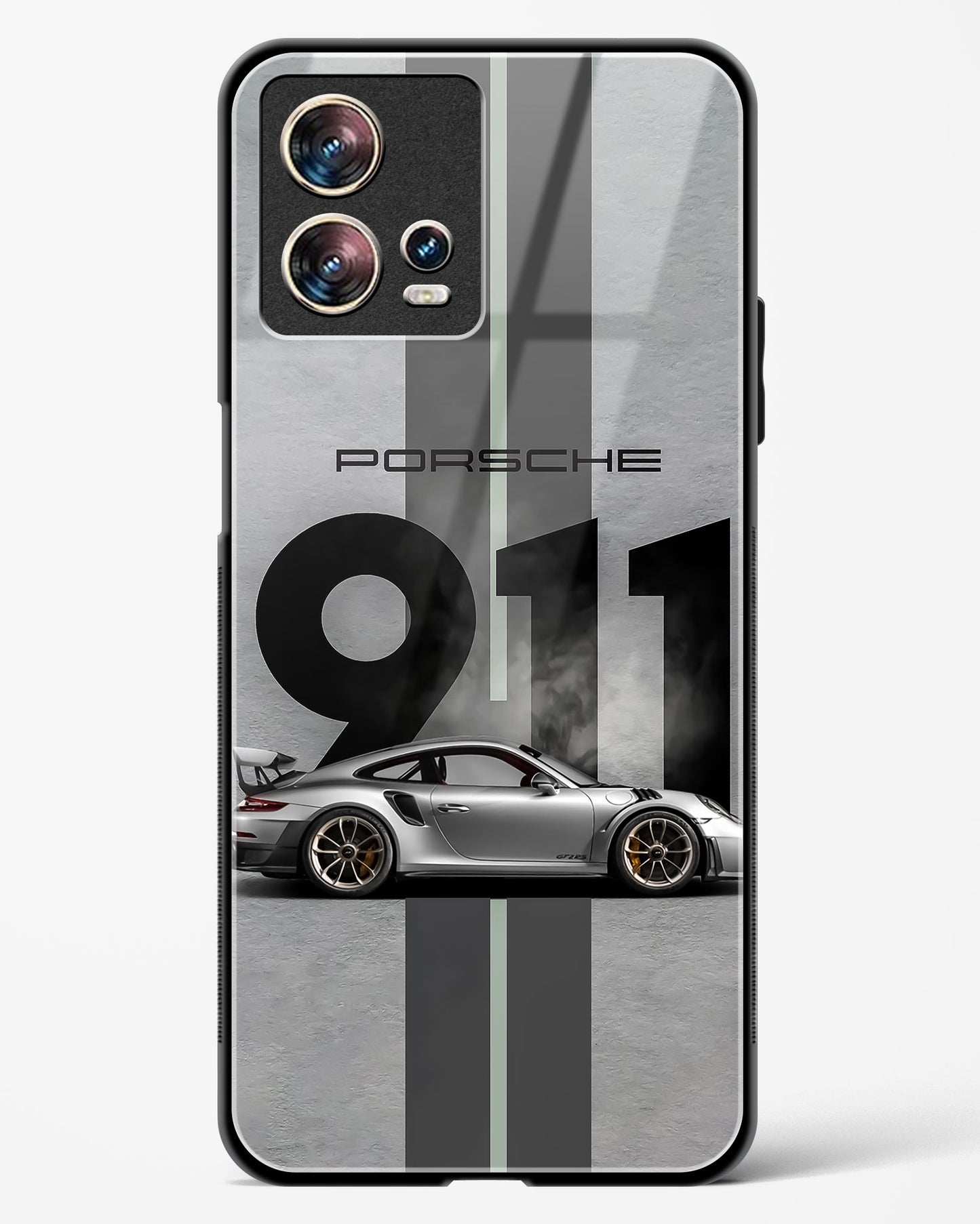 Super Car 911 Glass Phone Case-Motorola Edge 30 Fusion