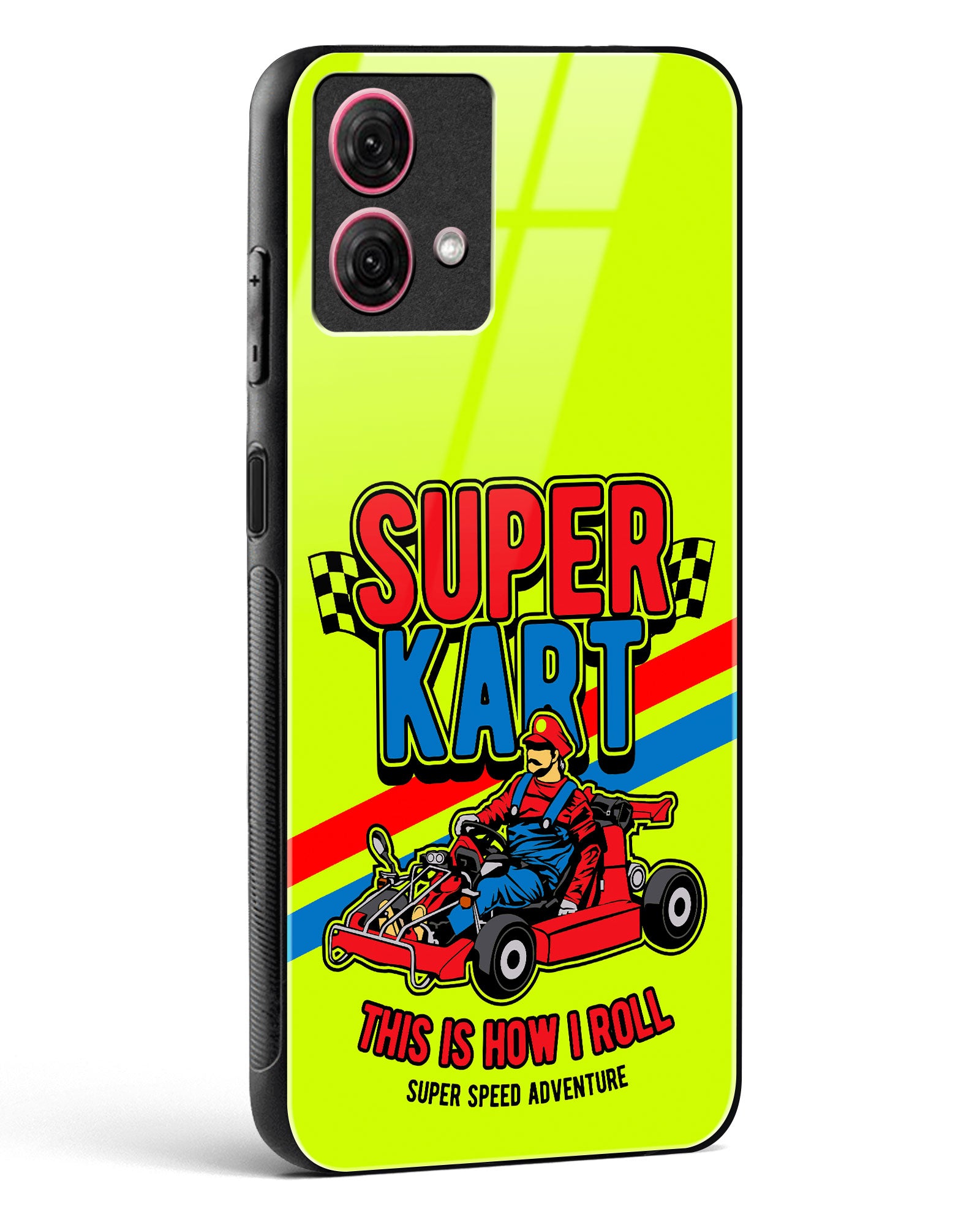 Super Kart Speedster Glass Phone Case-Moto G84 5G