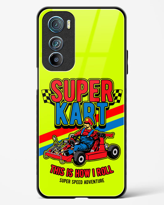 Super Kart Speedster Glass Phone Case-Motorola Edge 30