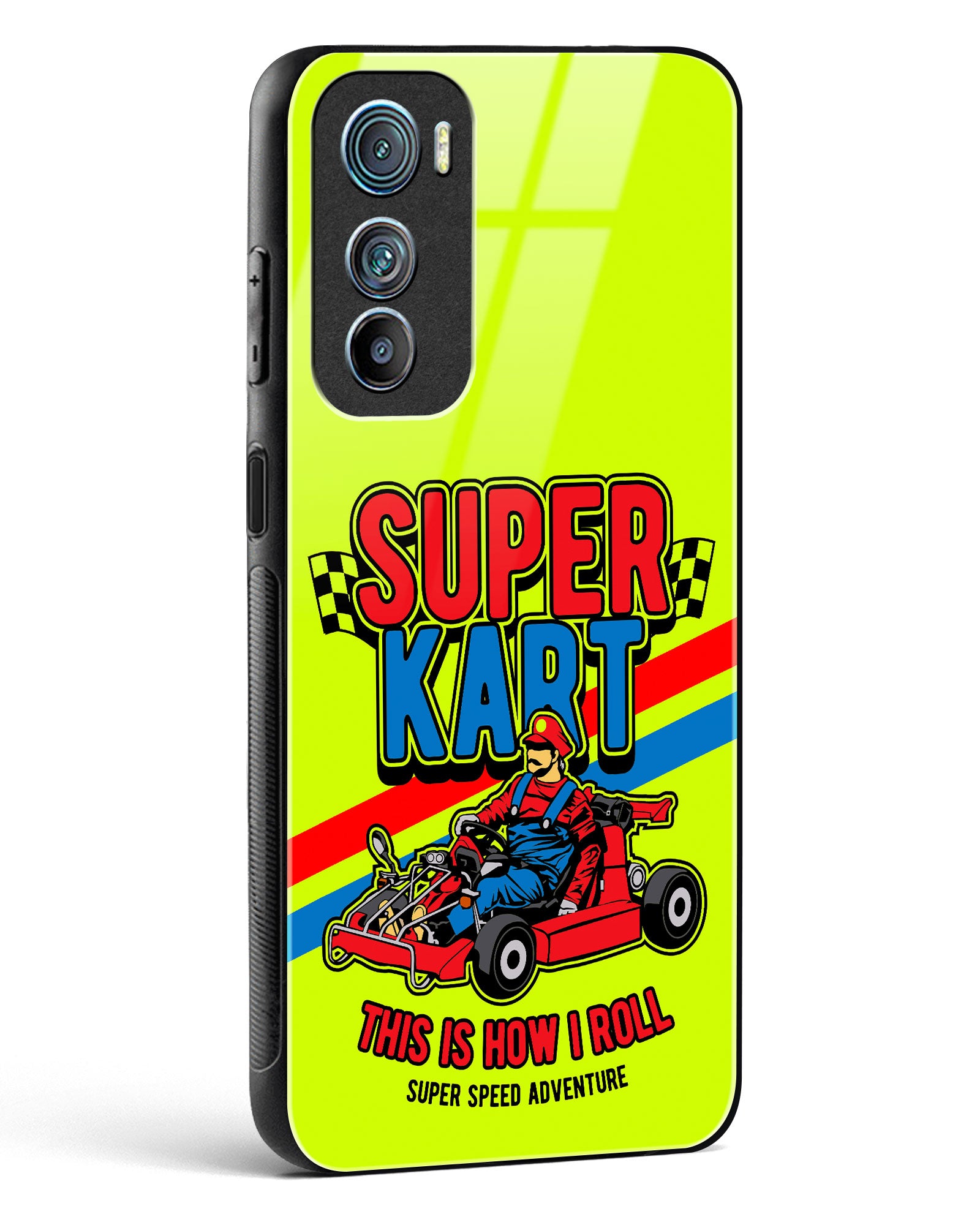 Super Kart Speedster Glass Phone Case-Motorola Edge 30