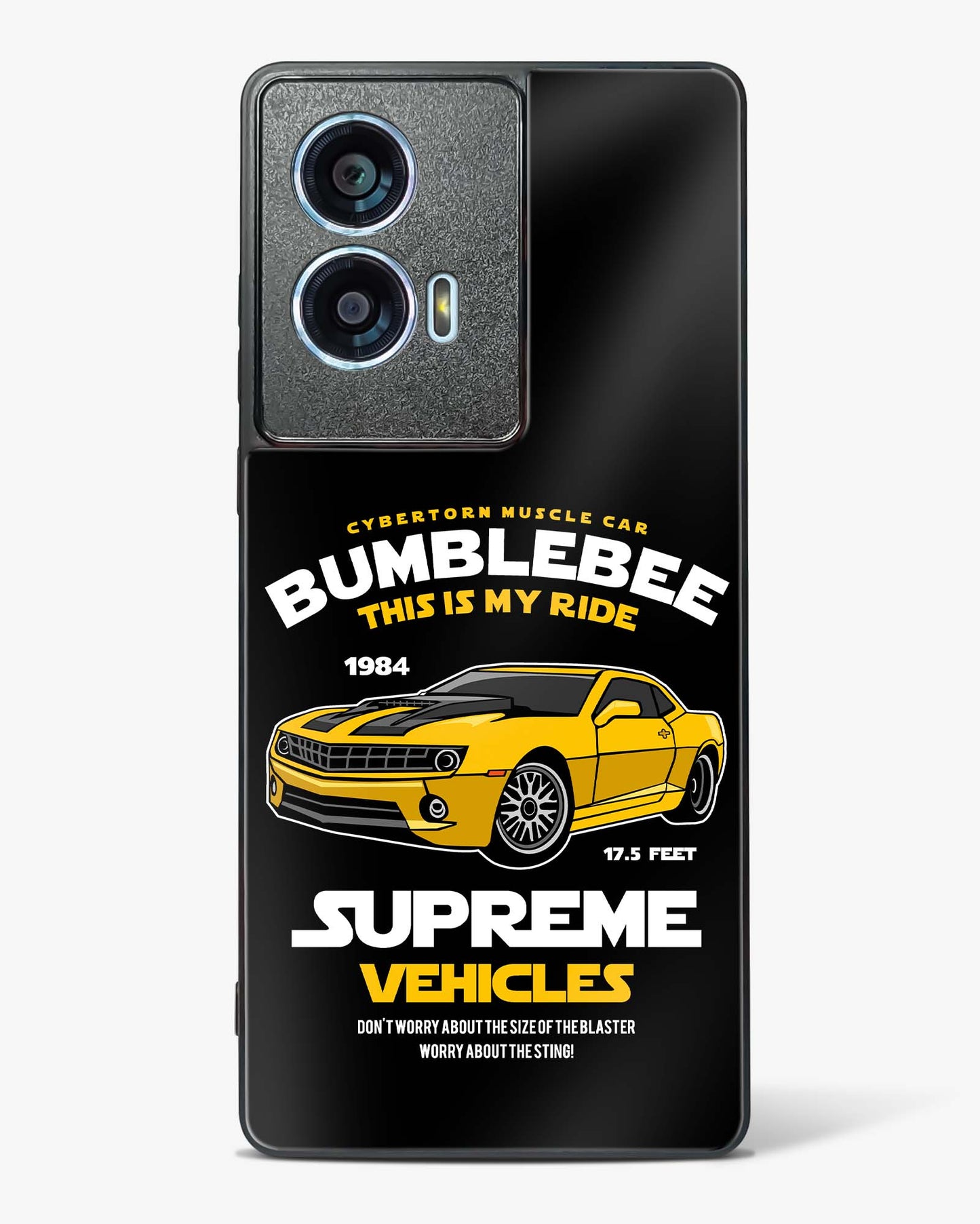 Supreme Vehicles Bumblebee Glass Phone Case-Motorola Edge 50 Fusion