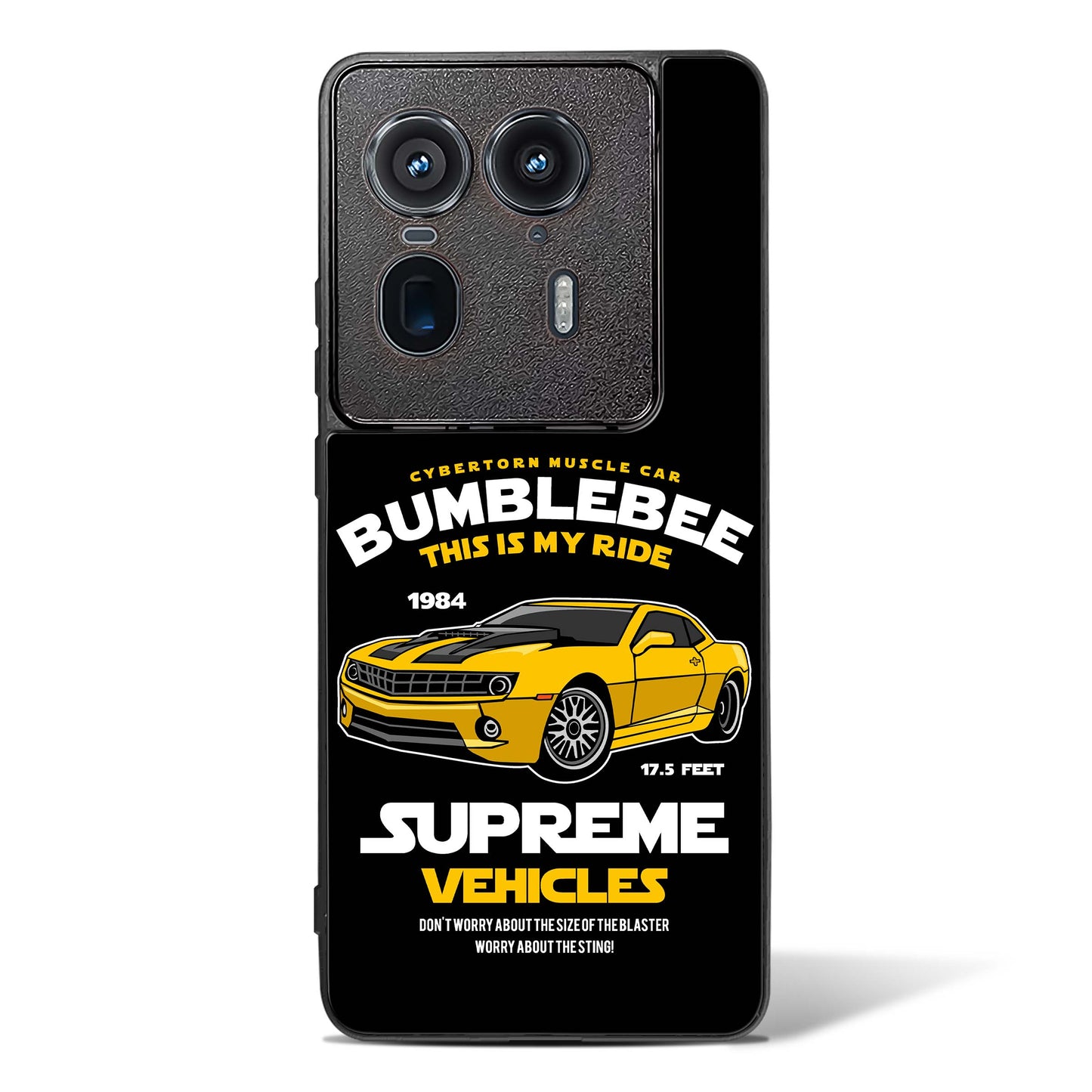 Supreme Vehicles Bumblebee Glass Phone Case-Motorola Edge 50 Ultra