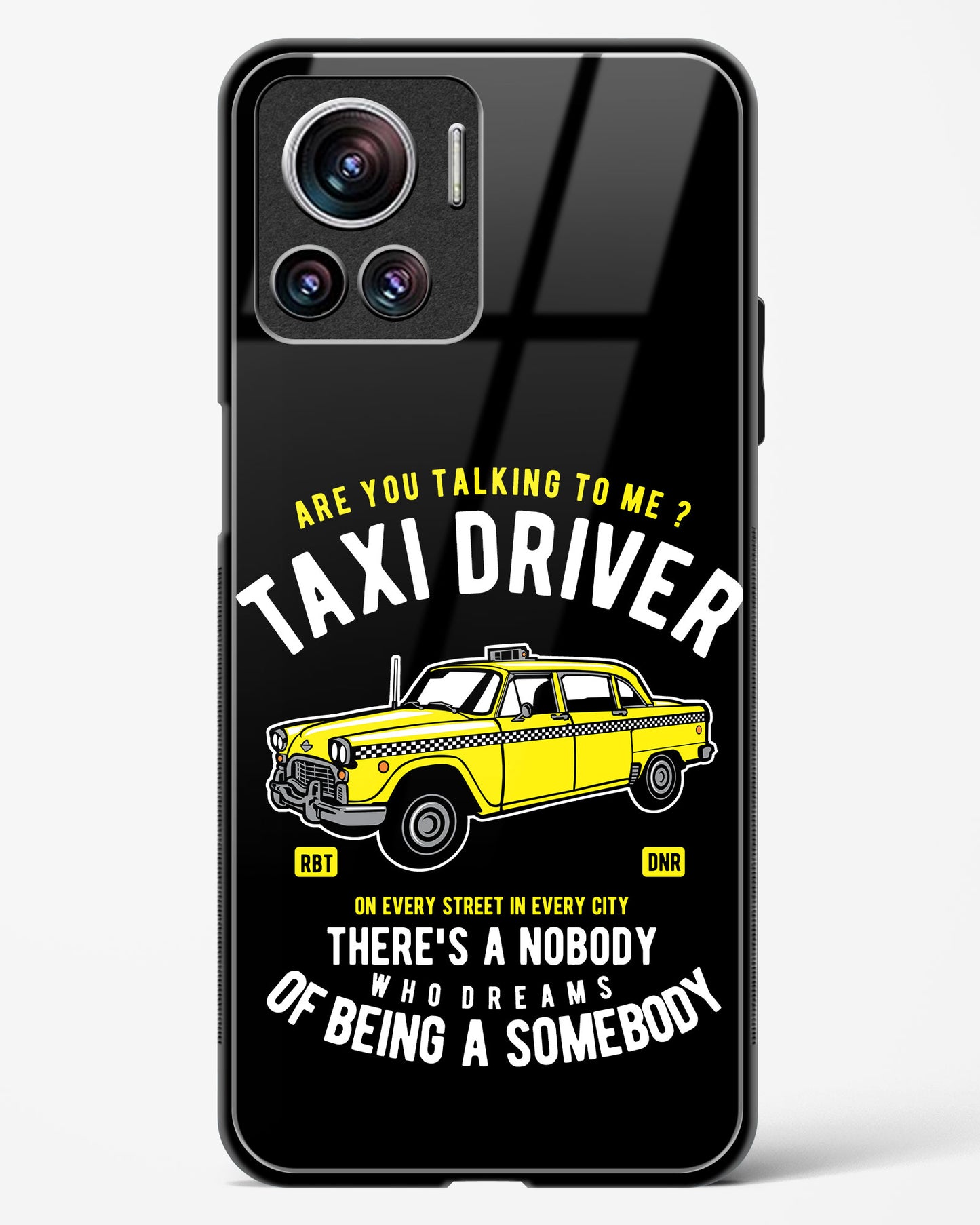 Taxi Driver Dreams Glass Phone Case-Motorola Edge 30 Ultra