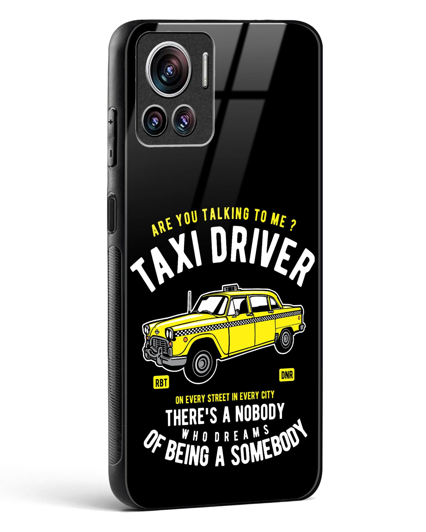Taxi Driver Dreams Glass Phone Case-Motorola Edge 30 Ultra