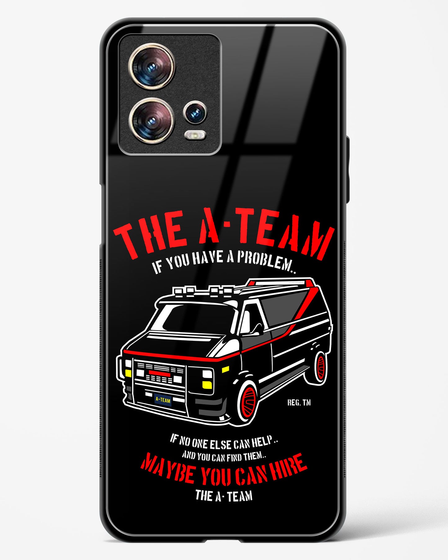 The A-Team Nostalgia Glass Phone Case-Motorola Edge 30 Fusion