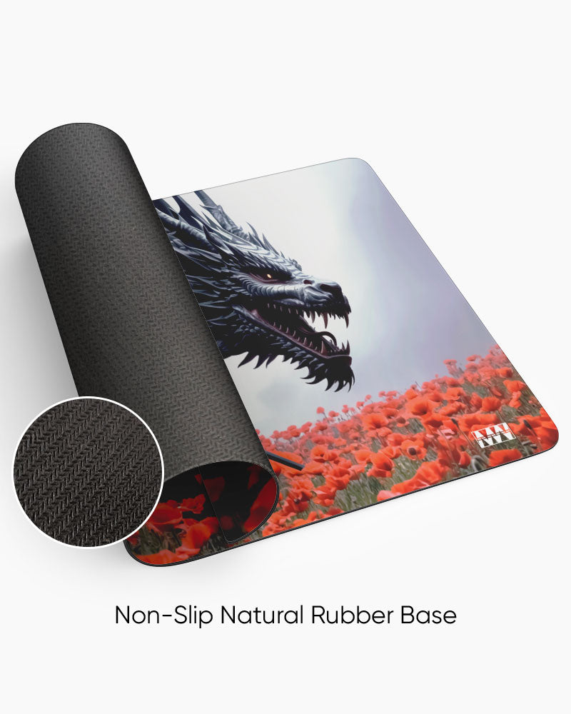 The Samurai and the Crimson Dragon Deskmat