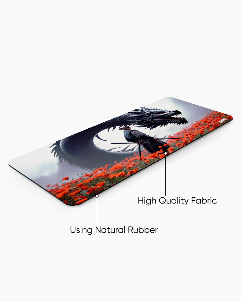 The Samurai and the Crimson Dragon Deskmat