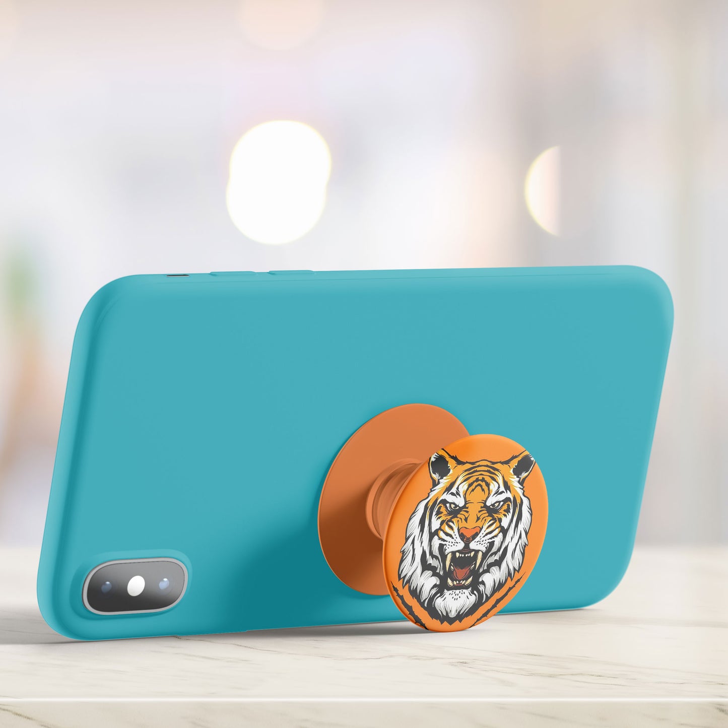 Tiger Art Flat Pop Holder