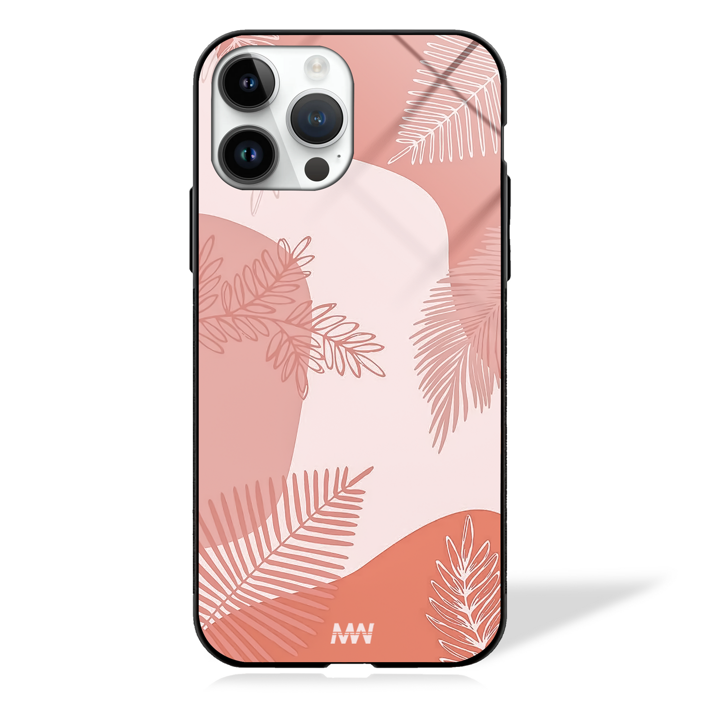 Tropic Vibe Aesthetic GLASS CASE - - MW Stuffs -