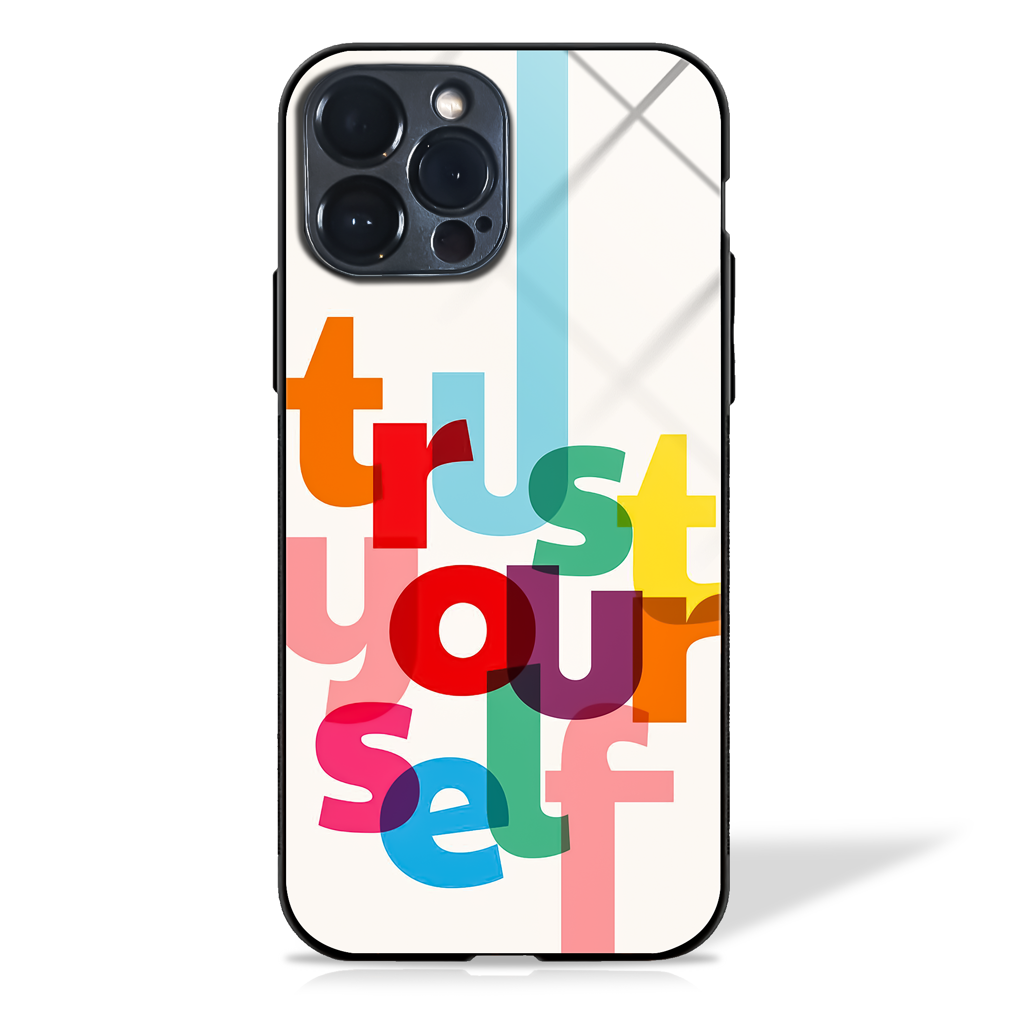 Trust Yourself Motivational Glass Case MW Stuffs trust-yourself-motivational-glass-case-mw-stuffs