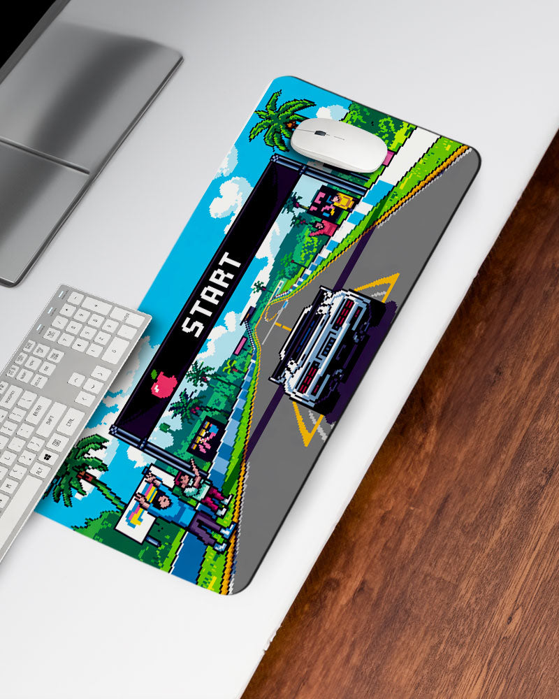 Turbo Start Retro Racing Desk Mat