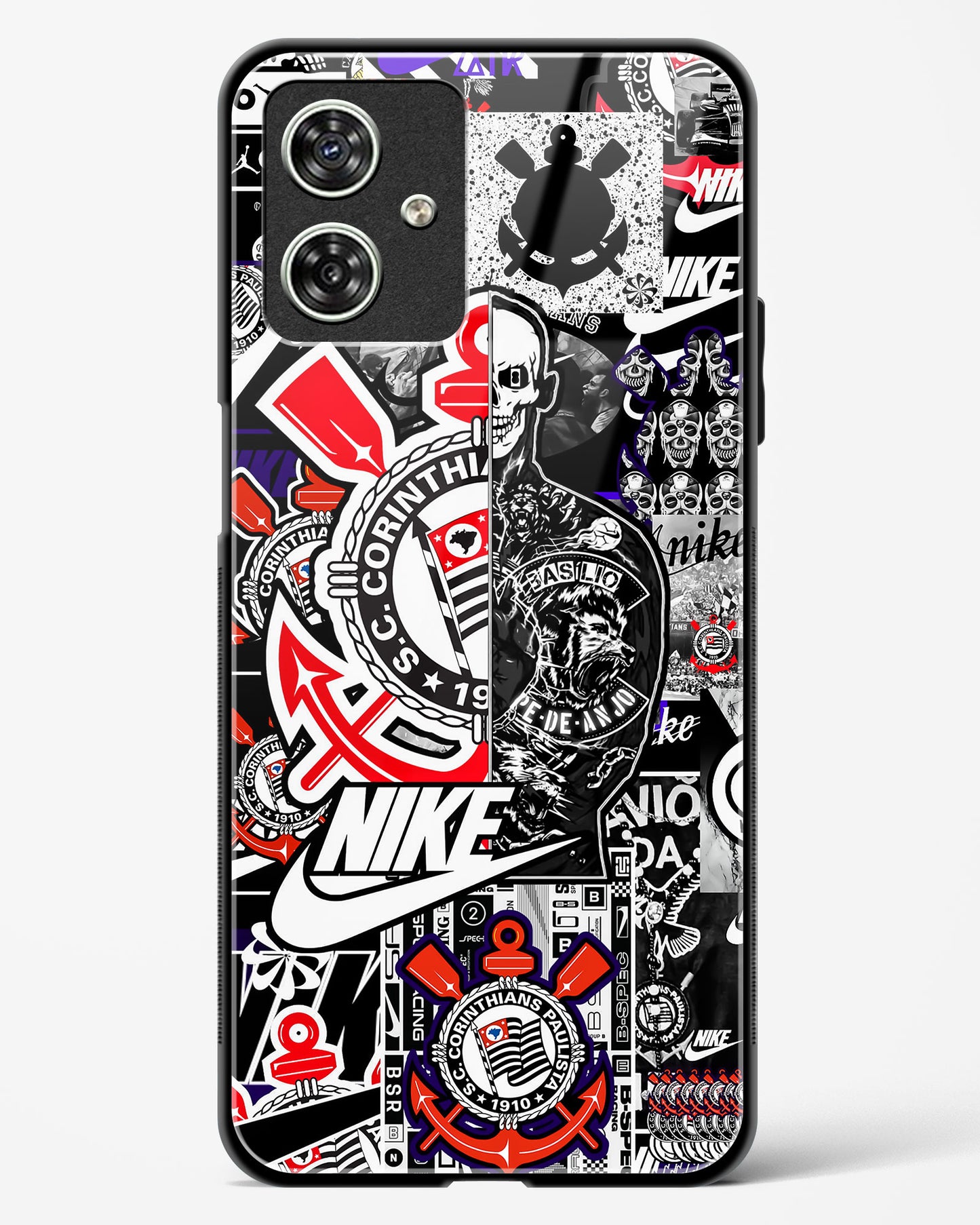 Urban Collage Designer Glass Phone Case-Moto G54 5G