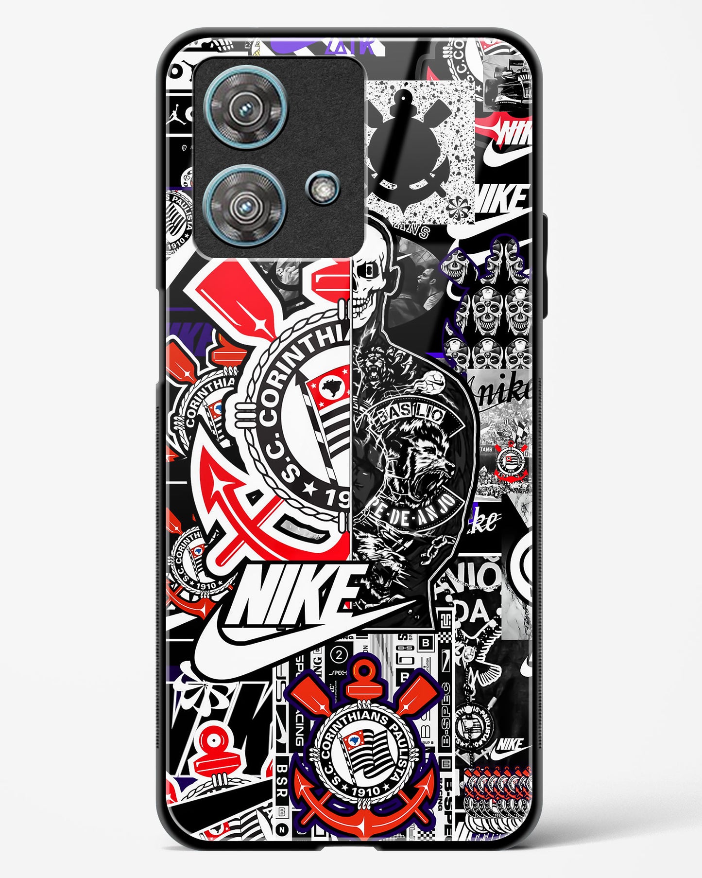 Urban Collage Designer Glass Phone Case-Motorola Edge 40 Neo