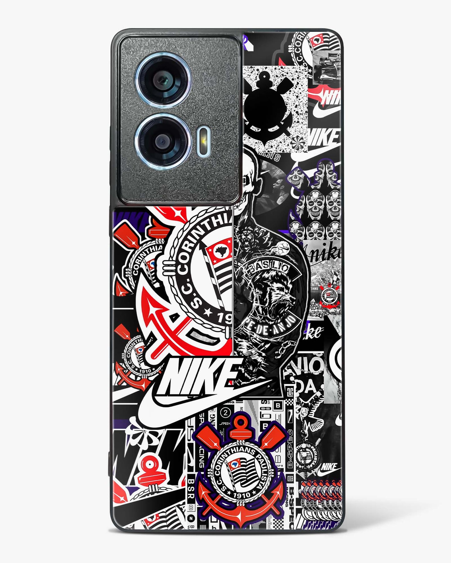 Urban Collage Designer Glass Phone Case-Motorola Edge 50 Fusion