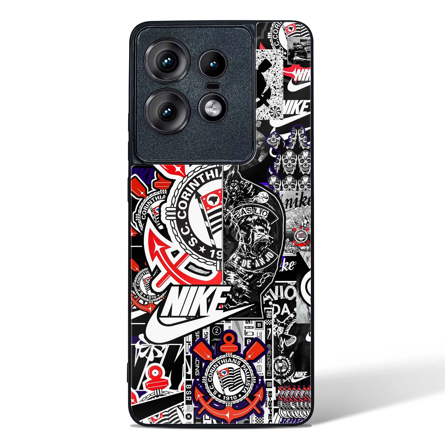 Urban Collage Designer Glass Phone Case-Motorola Edge 50 Pro