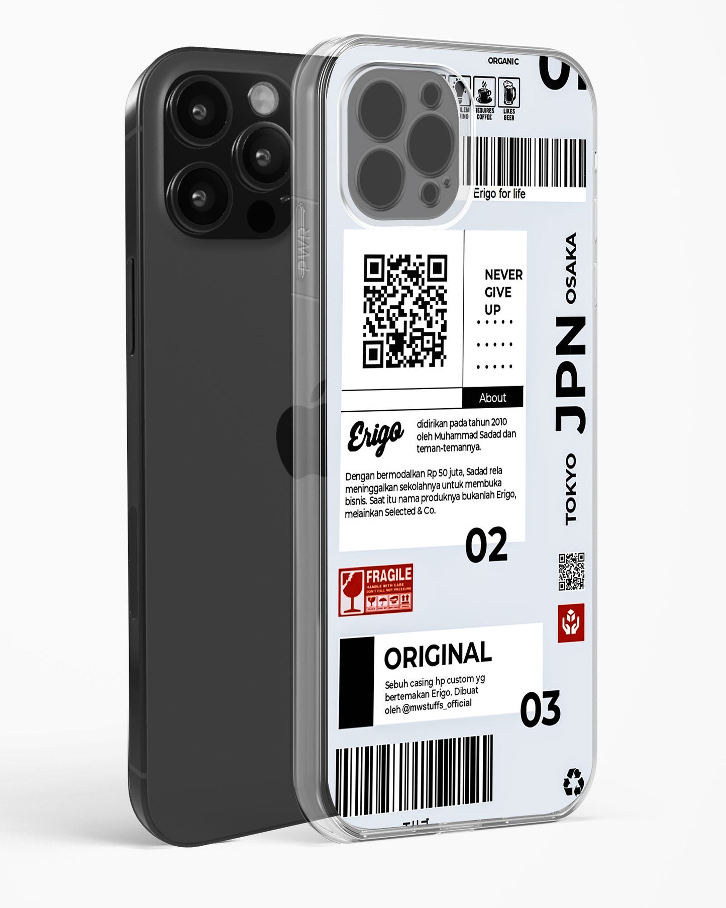Urban Tags and Labels Clear Silicone Case