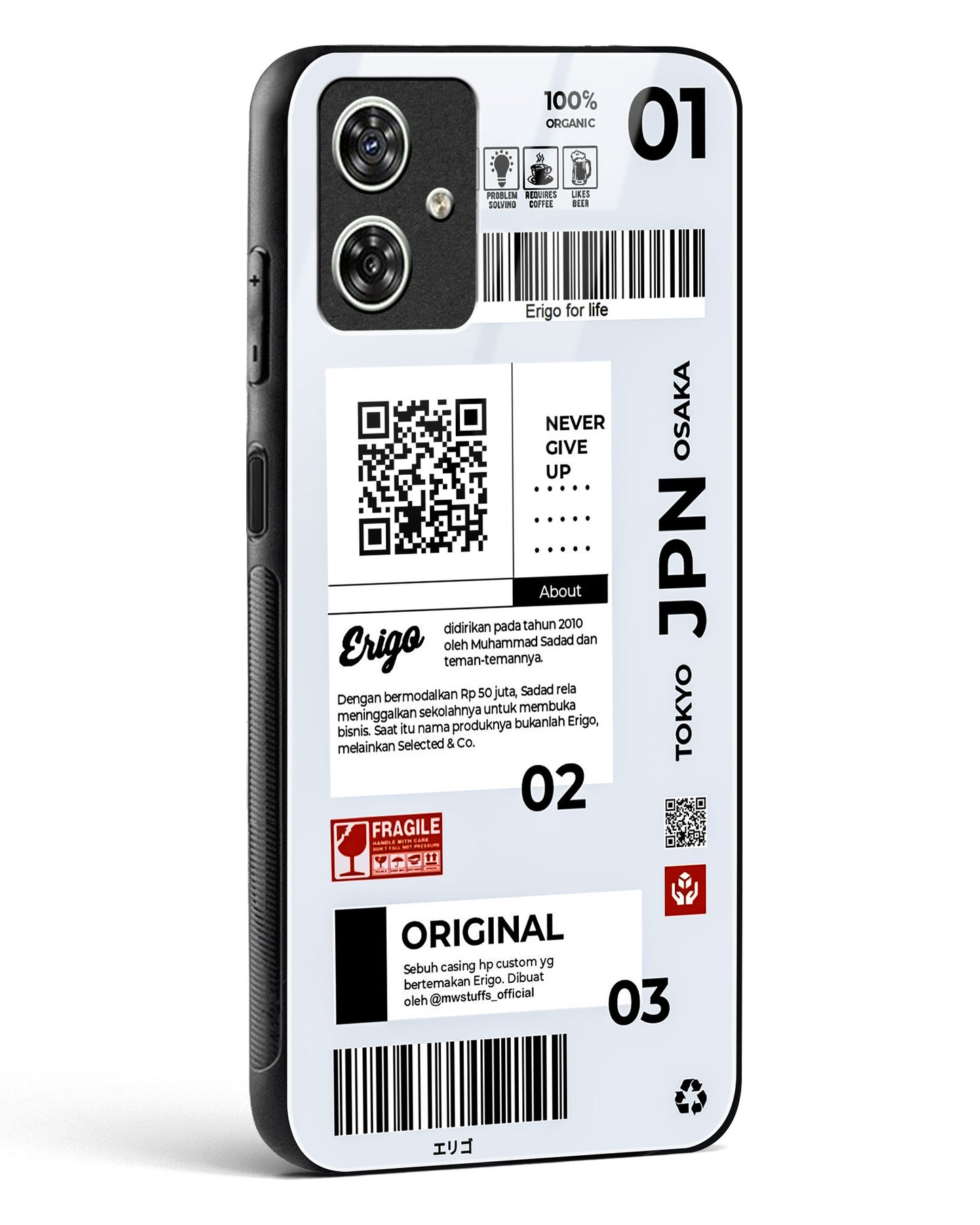 Urban Tags and Labels Glass Phone Case-Moto G64 5G