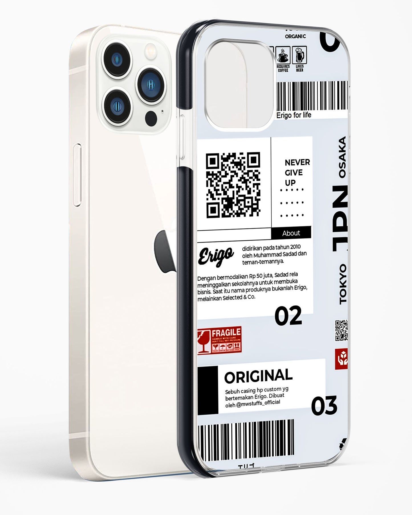 Urban Tags and Labels Impact Drop Protection Case