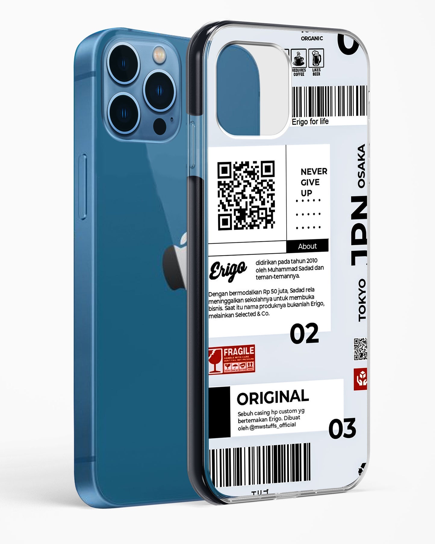 Urban Tags and Labels Impact Drop Protection Case