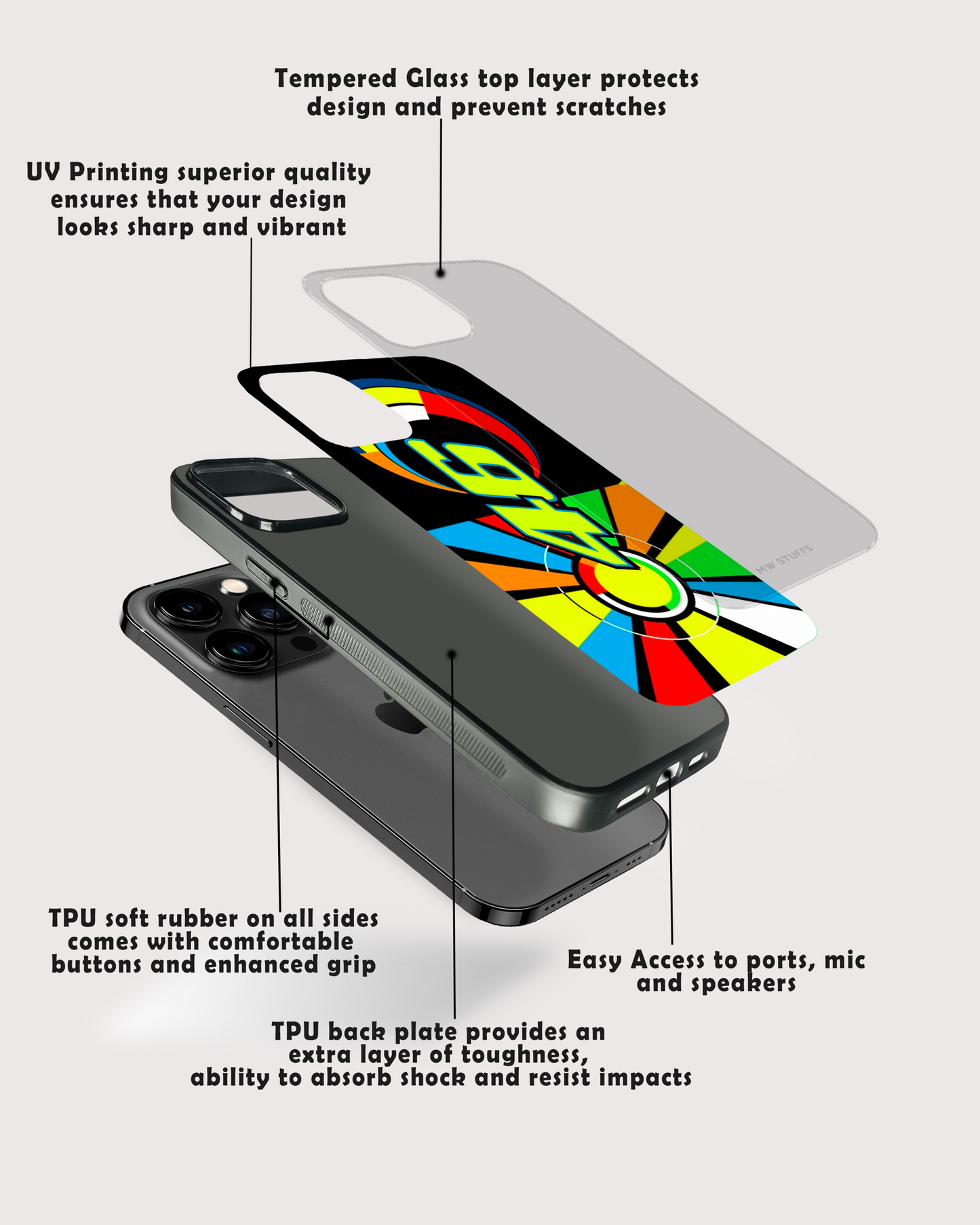 VR 46 Glass Case - - MW Stuffs -