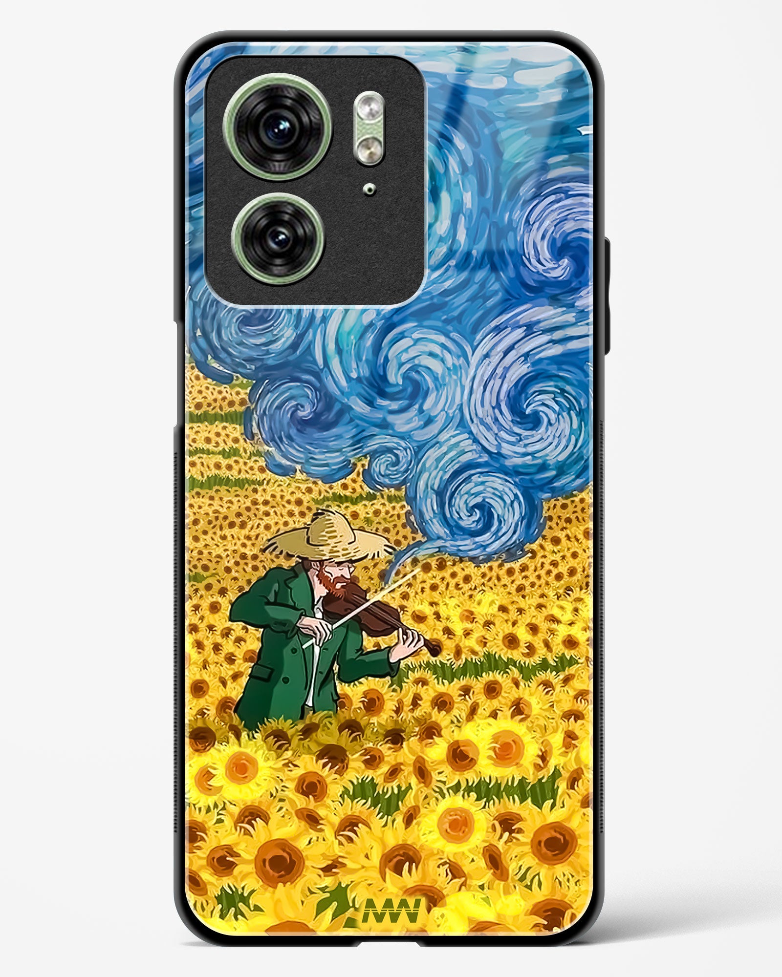 Van Gogh Blossom Art Glass Phone Case-Motorola Edge 40