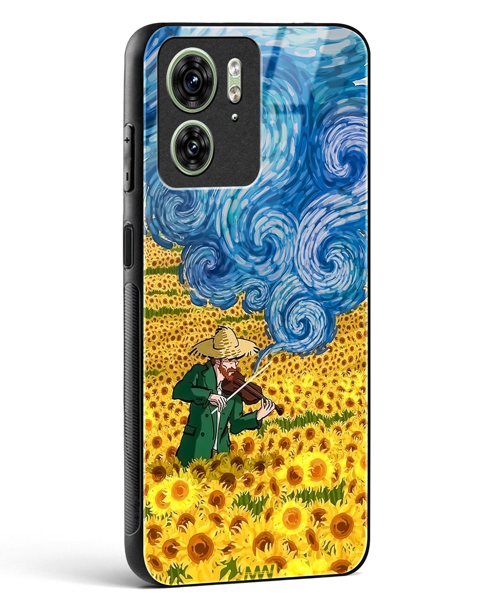 Van Gogh Blossom Art Glass Phone Case-Motorola Edge 40