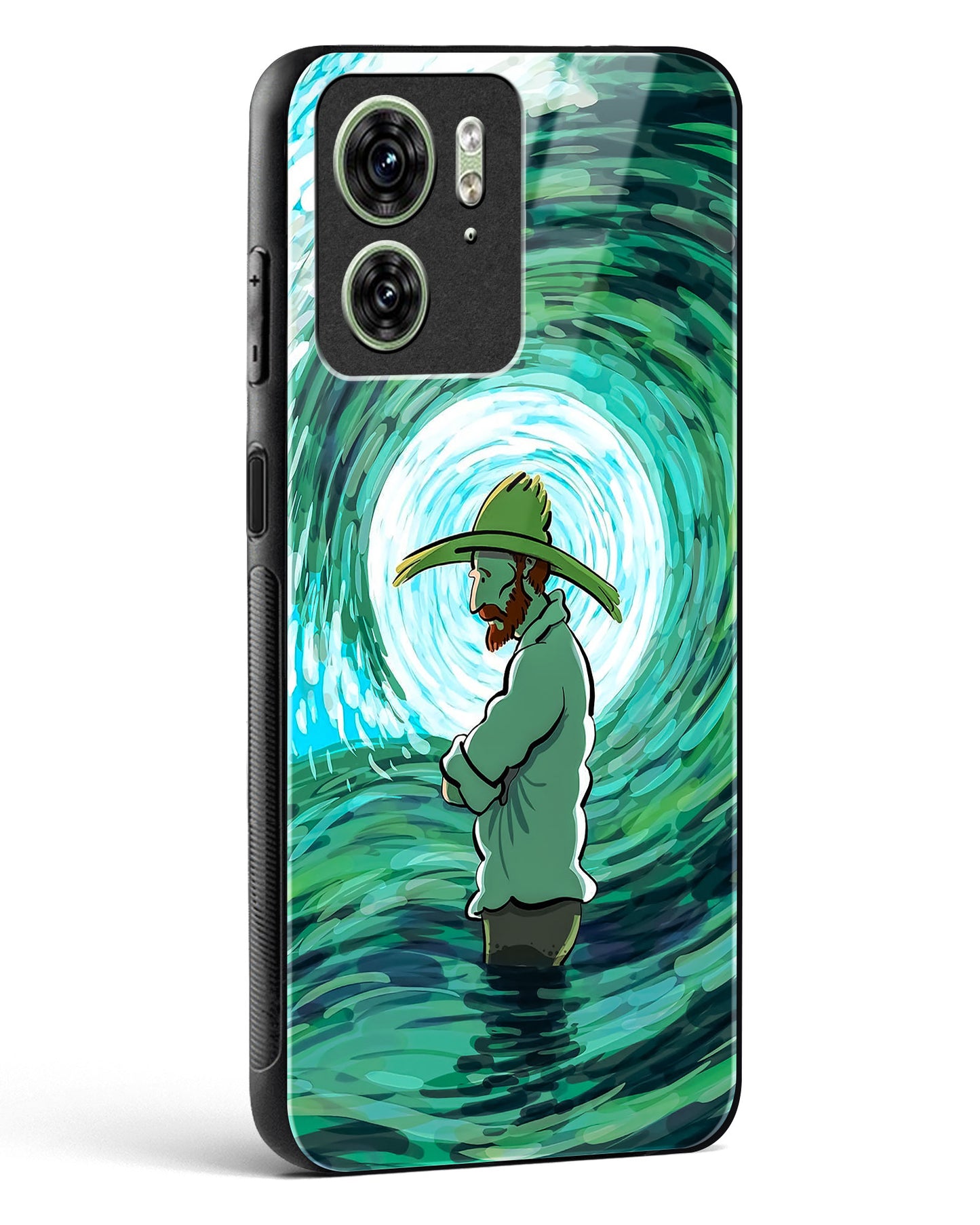 Van Gogh Wave Glass Phone Case-Motorola Edge 40