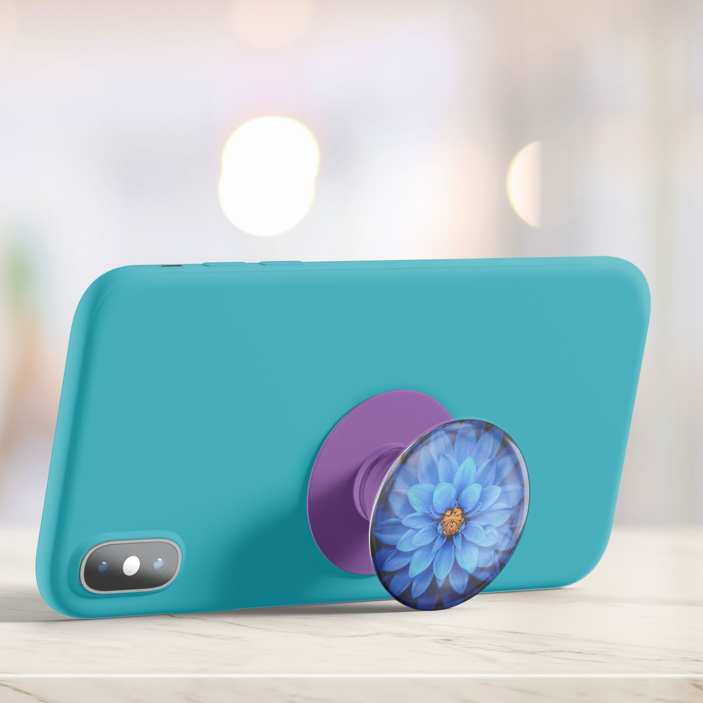 Vibrant Blue Dahlia Gloss Pop Holder