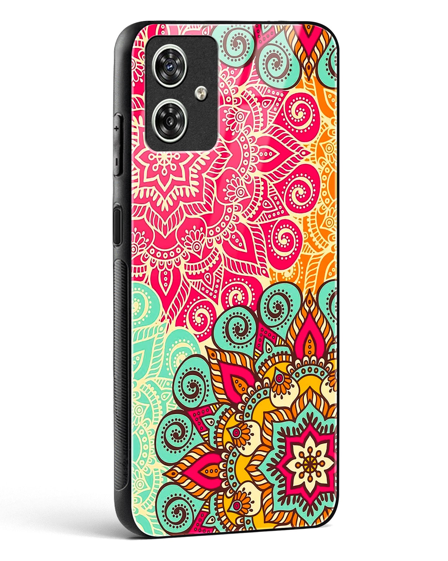 Vibrant Mandala Fusion Glass Phone Case-Moto G64 5G