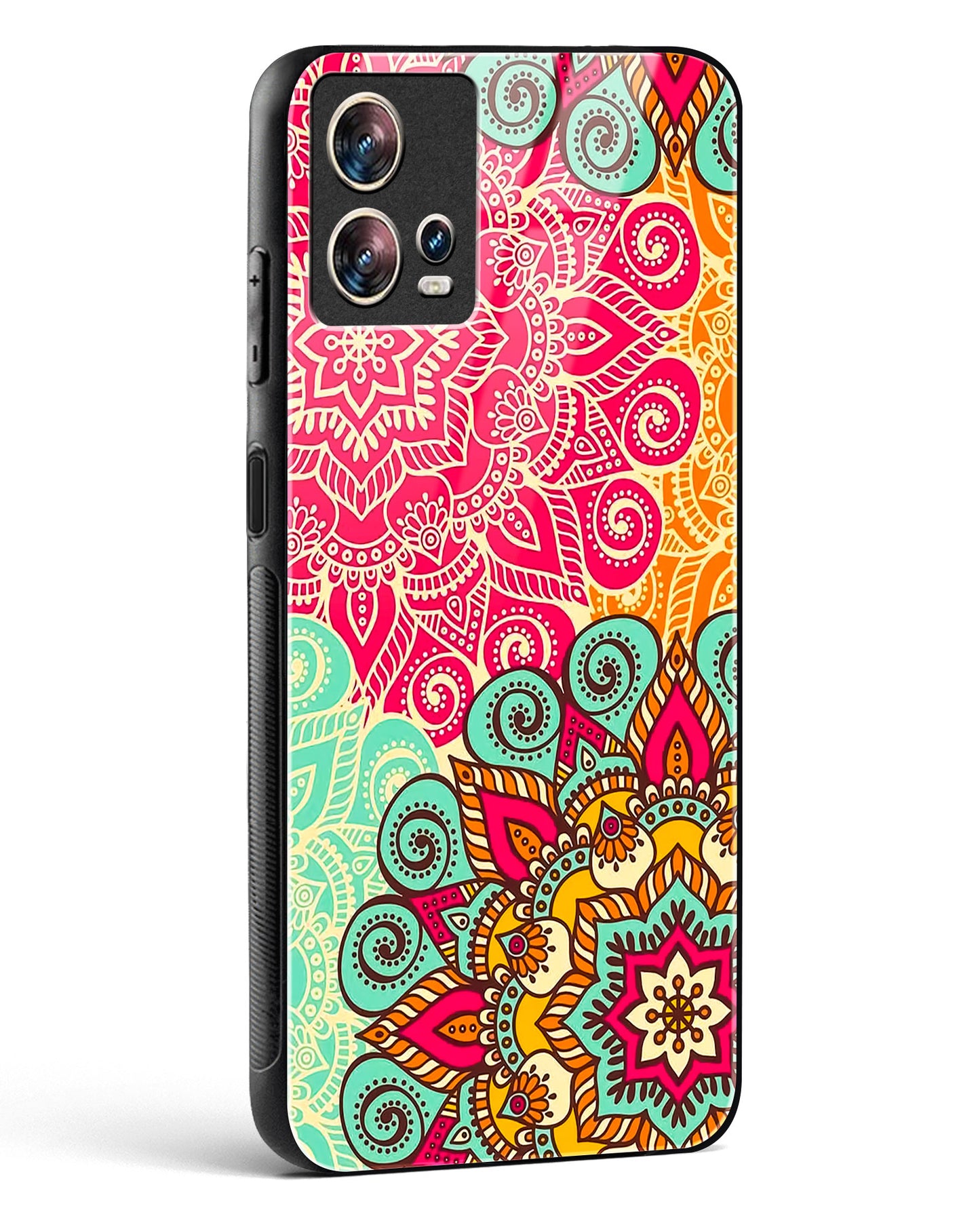 Vibrant Mandala Fusion Glass Phone Case-Motorola Edge 30 Fusion