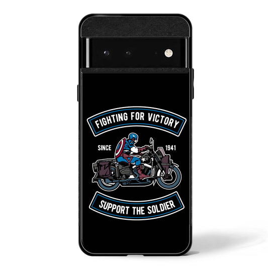 Vintage Captain Ride Google Pixel Glass Phone Case