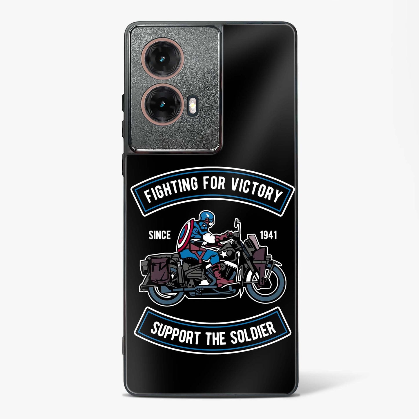 Vintage Heroic Ride Glass Phone Case-Moto G85 5G