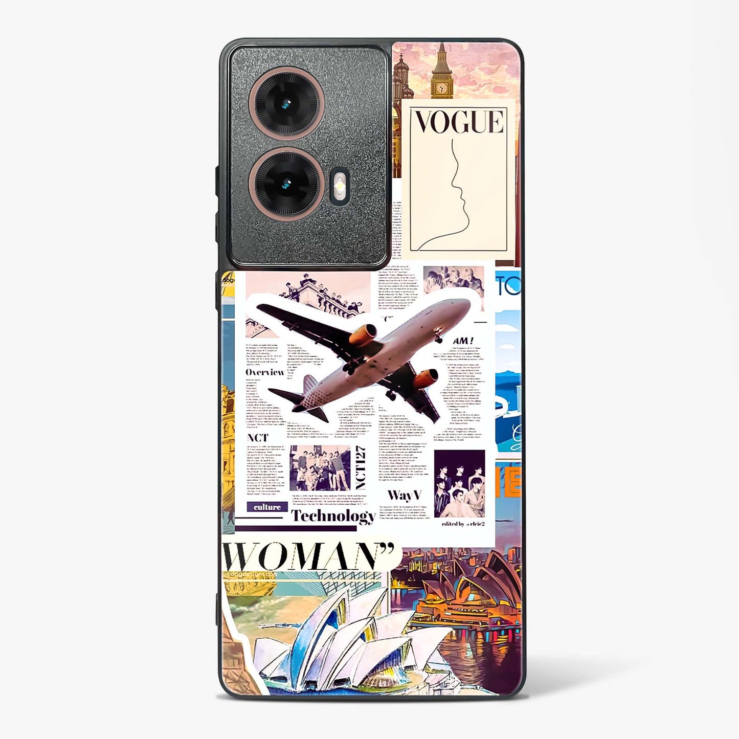 Wanderlust Travel Glass Phone Case-Moto G85 5G